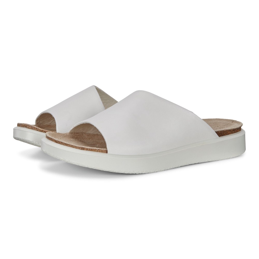 Sandalias Mujer - ECCO Corksphere Slip-On - Blancos - VYM605921